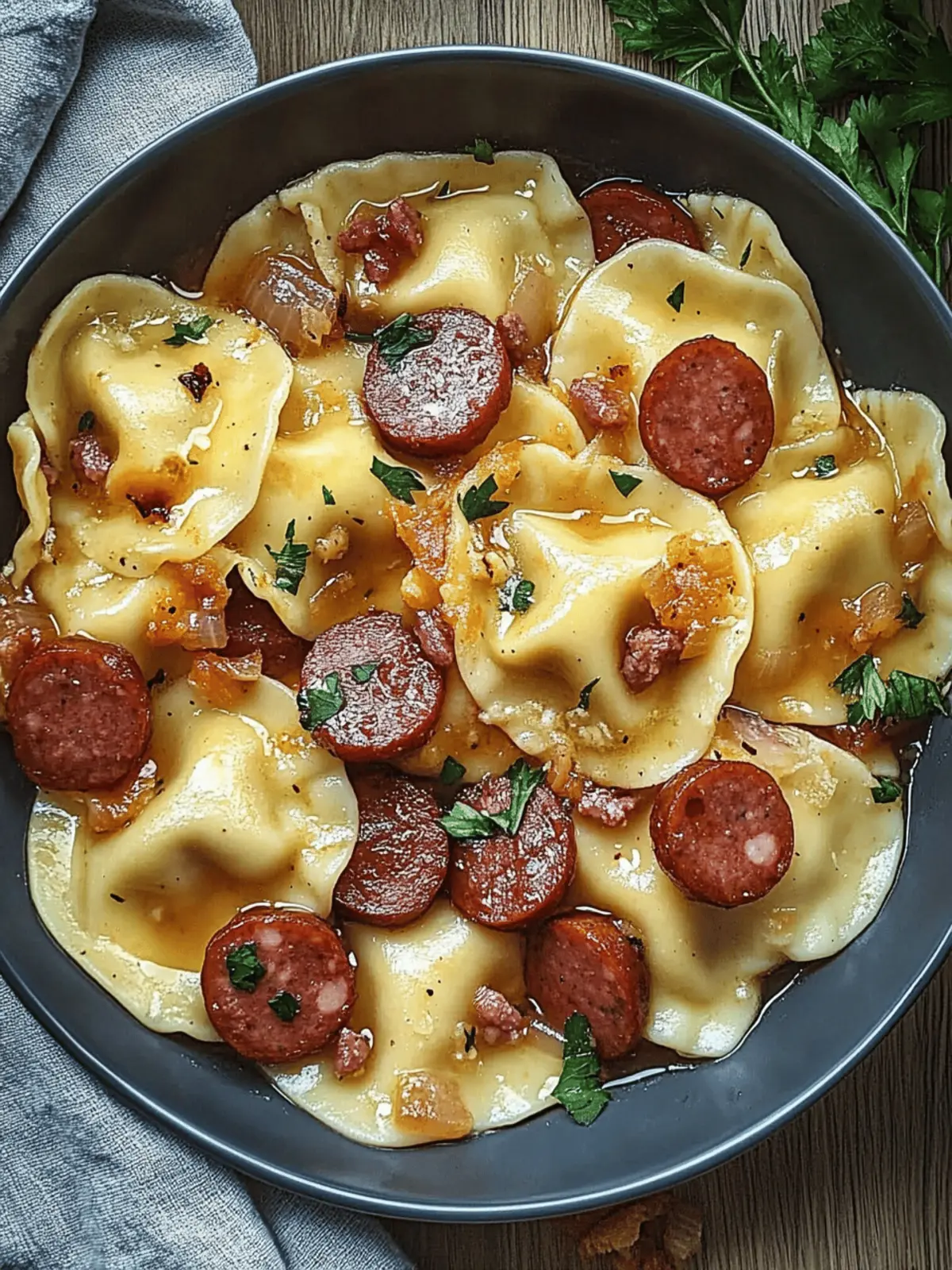Pierogies and Kielbasa