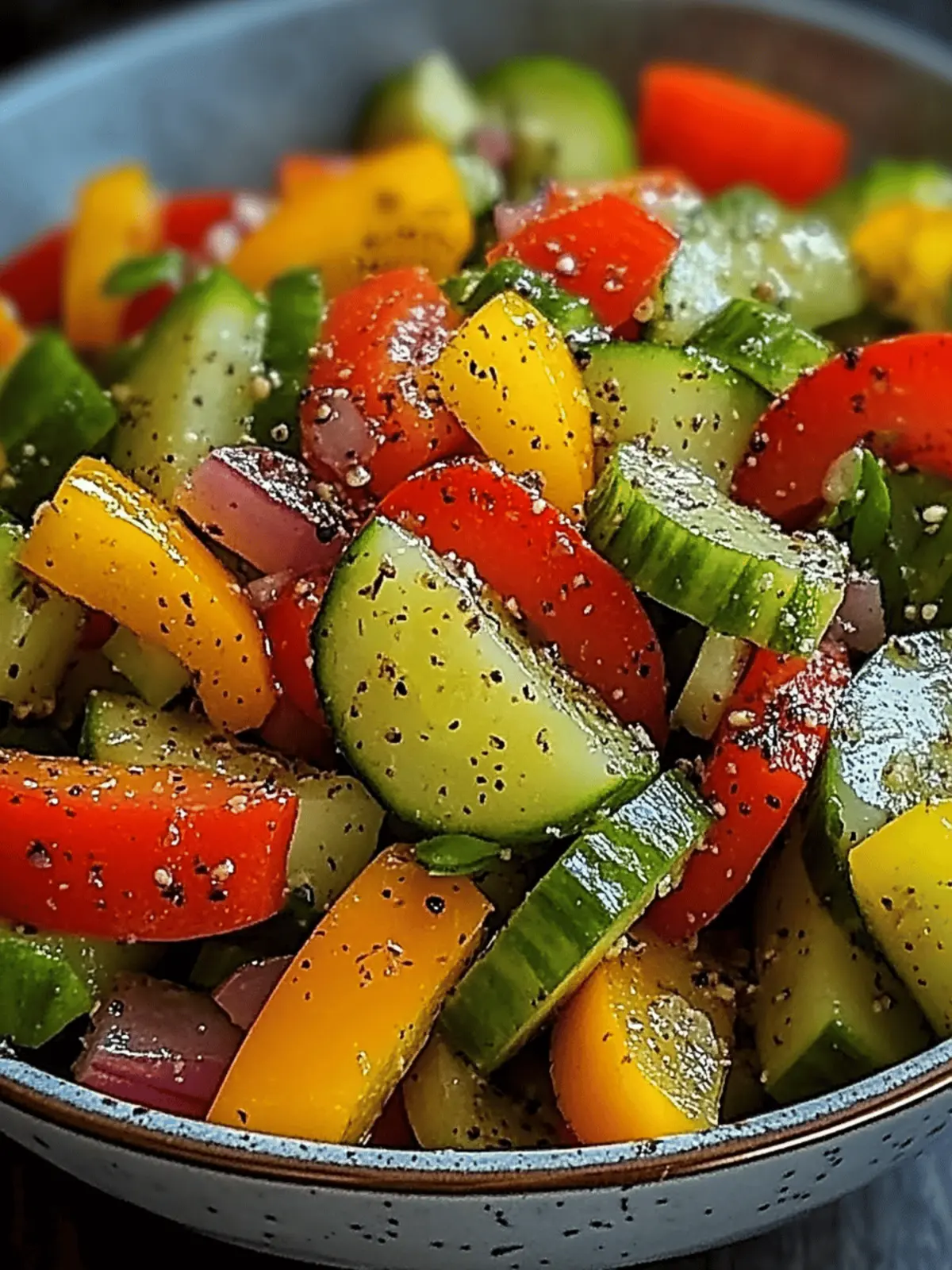 Cucumber Sweet Pepper Salad