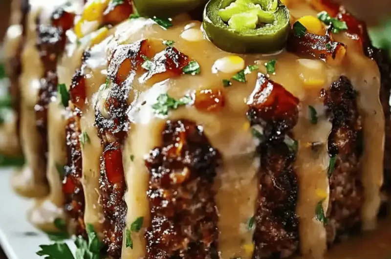 Smoky Jalapeño Popper Meatloaf