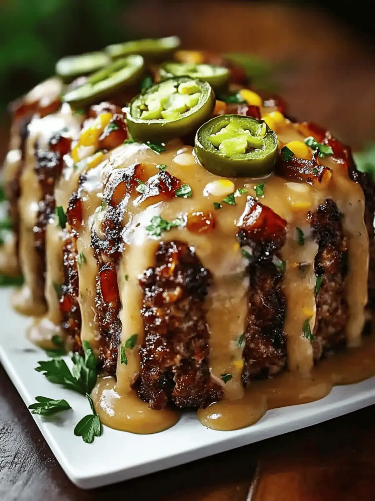 Smoky Jalapeño Popper Meatloaf