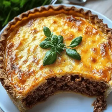Keto Ground Beef Pie