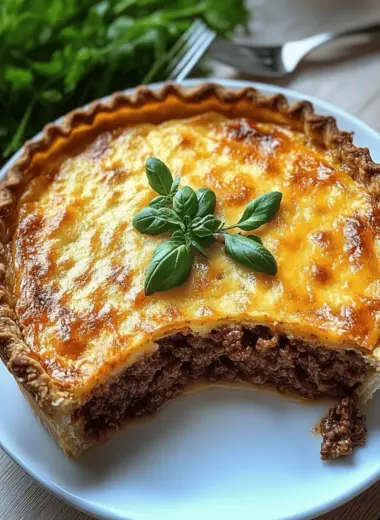 Keto Ground Beef Pie