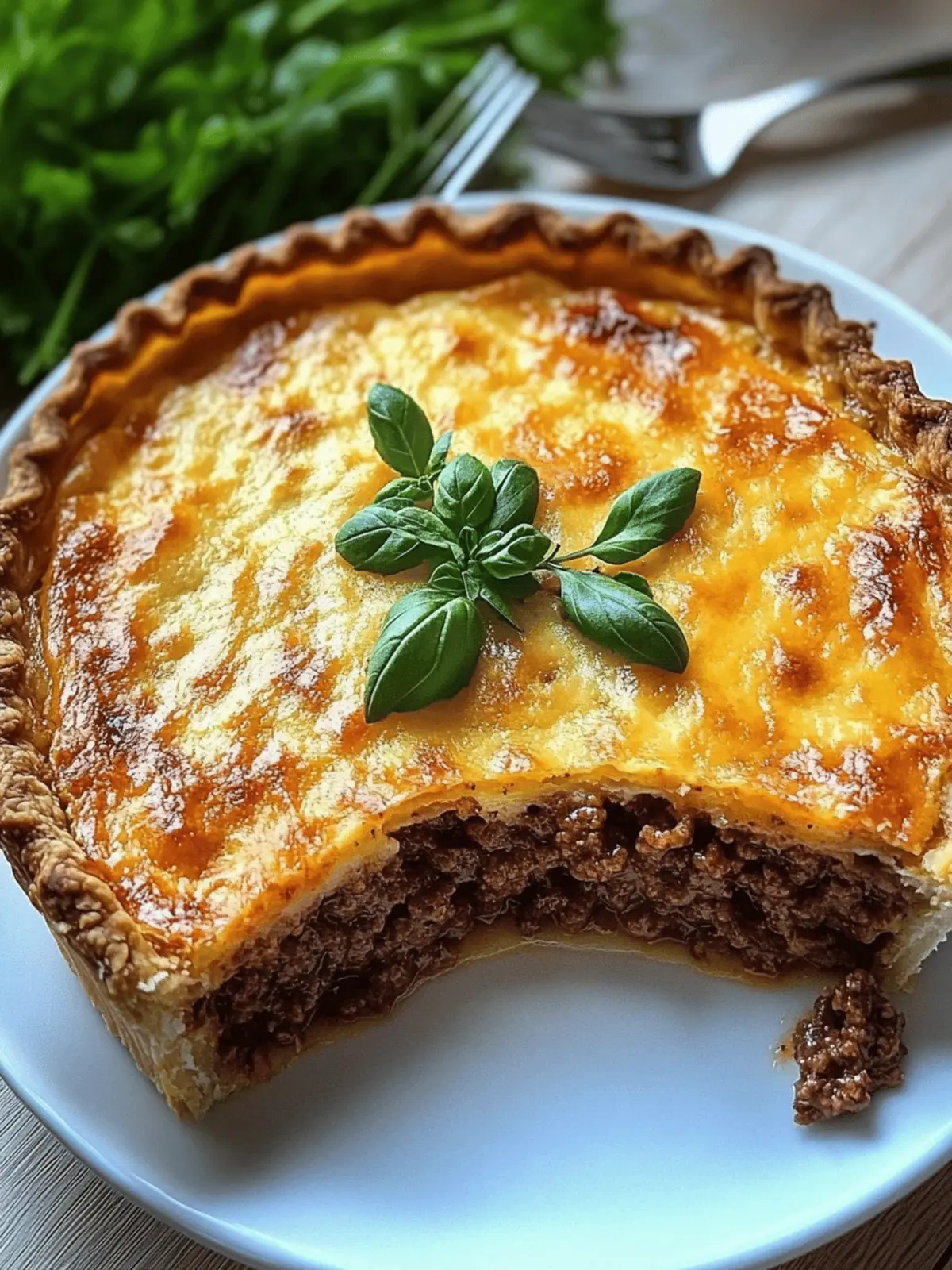 Keto Ground Beef Pie