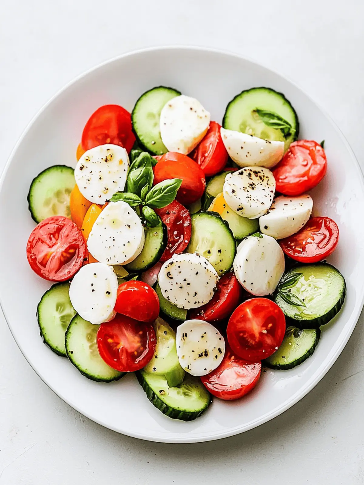 Cucumber Caprese Salad