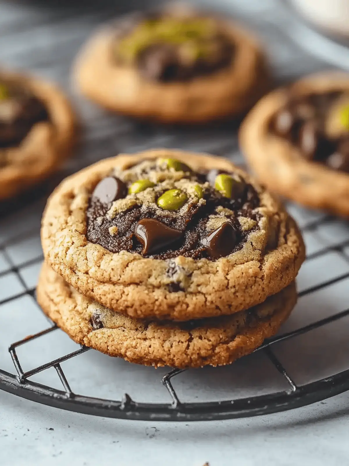 Dubai Chocolate Chip Cookies