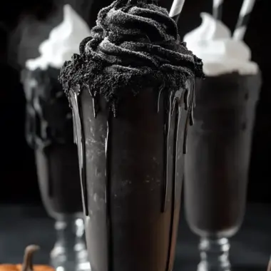 Spooky Black Milkshake