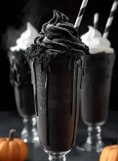 Spooky Black Milkshake