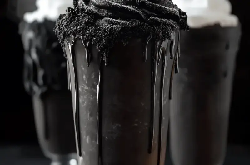 Spooky Black Milkshake