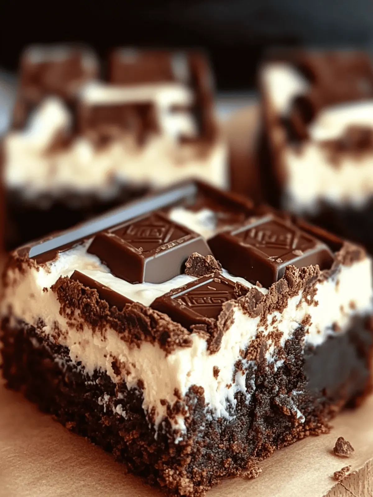 Kit Kat Cream Cheese Brownies