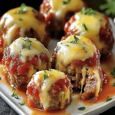 Cheesy Stuffed Meatloaf Bites