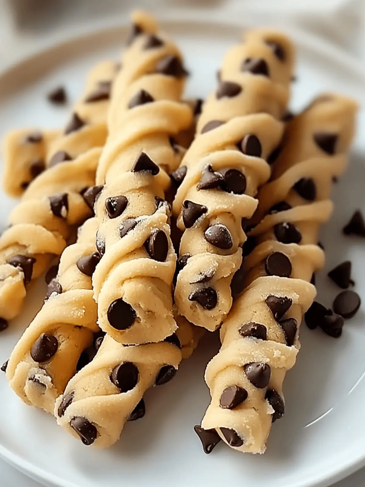 Chocolate Chip Cookie Dough Twists