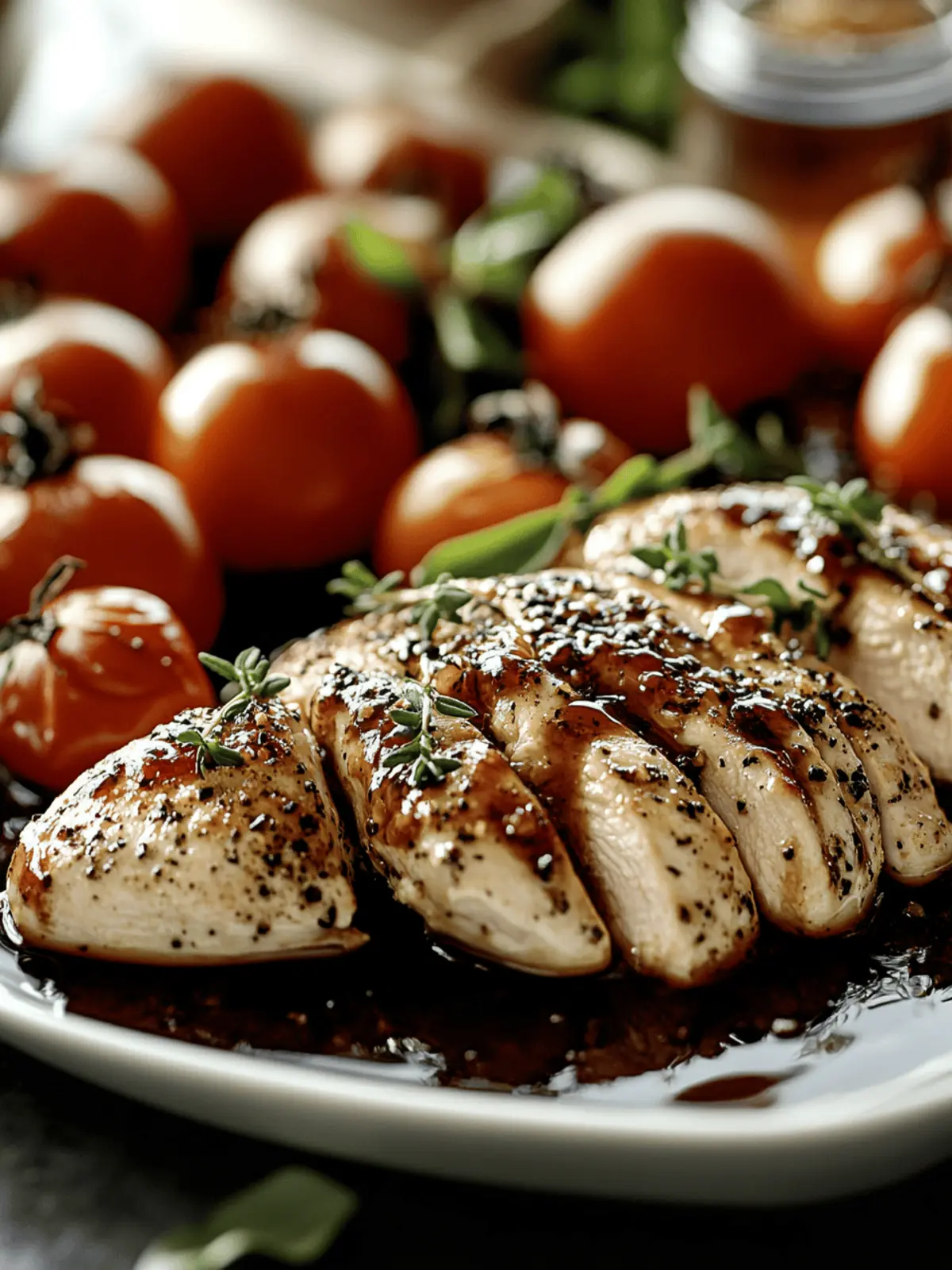 One Pan Balsamic Chicken and Veggies