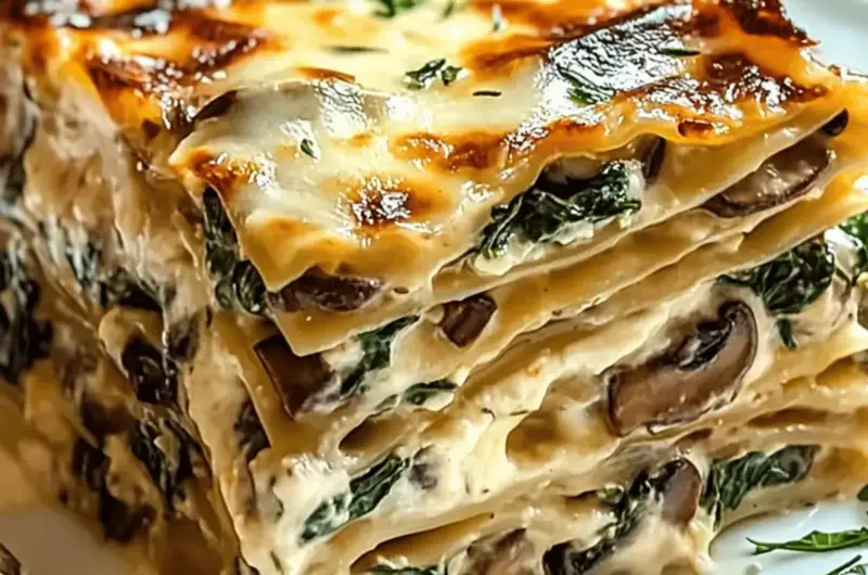 Spinach Mushroom Lasagna