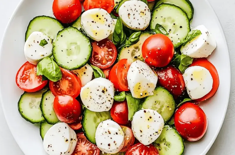Cucumber Caprese Salad
