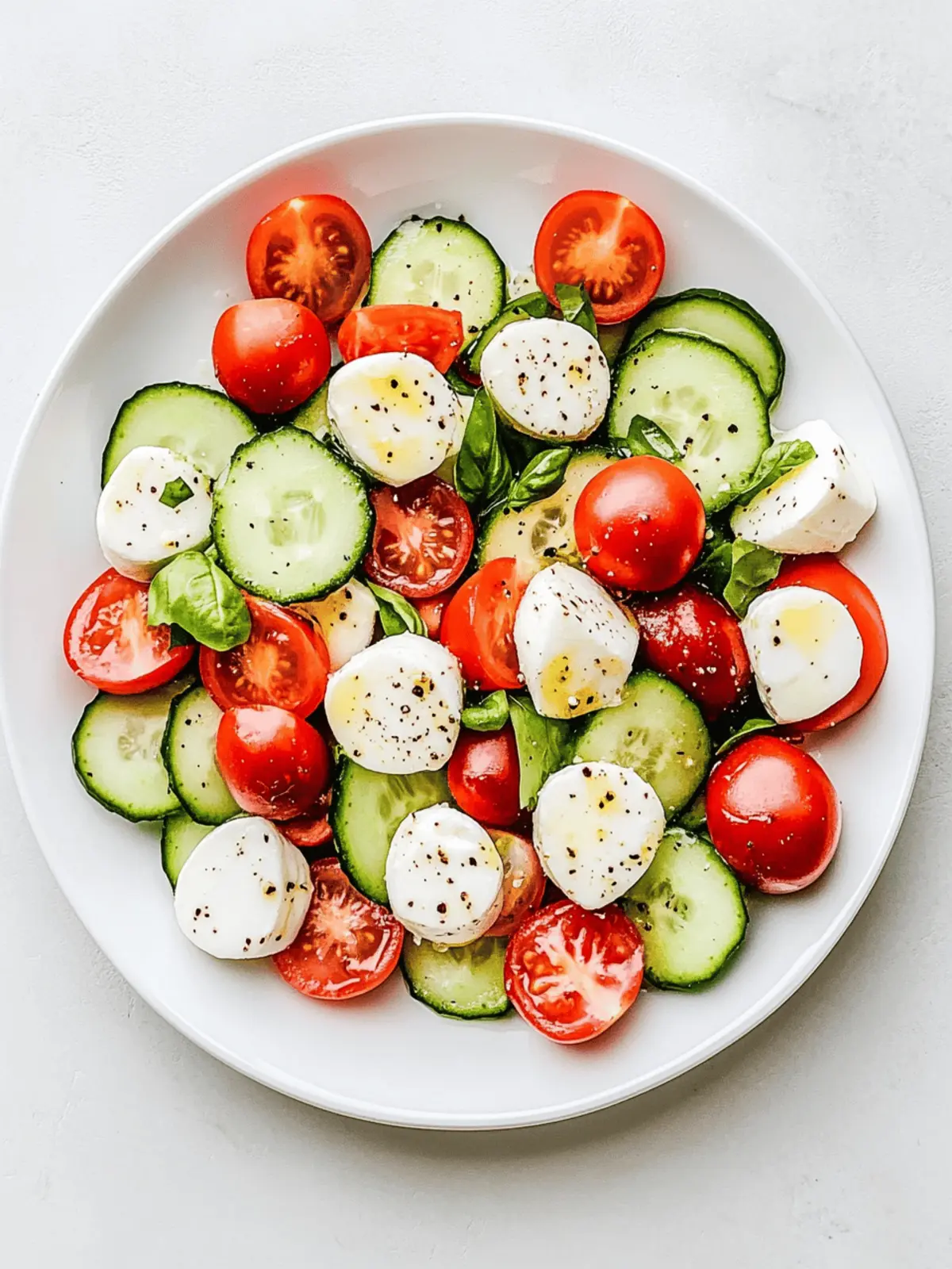 Cucumber Caprese Salad