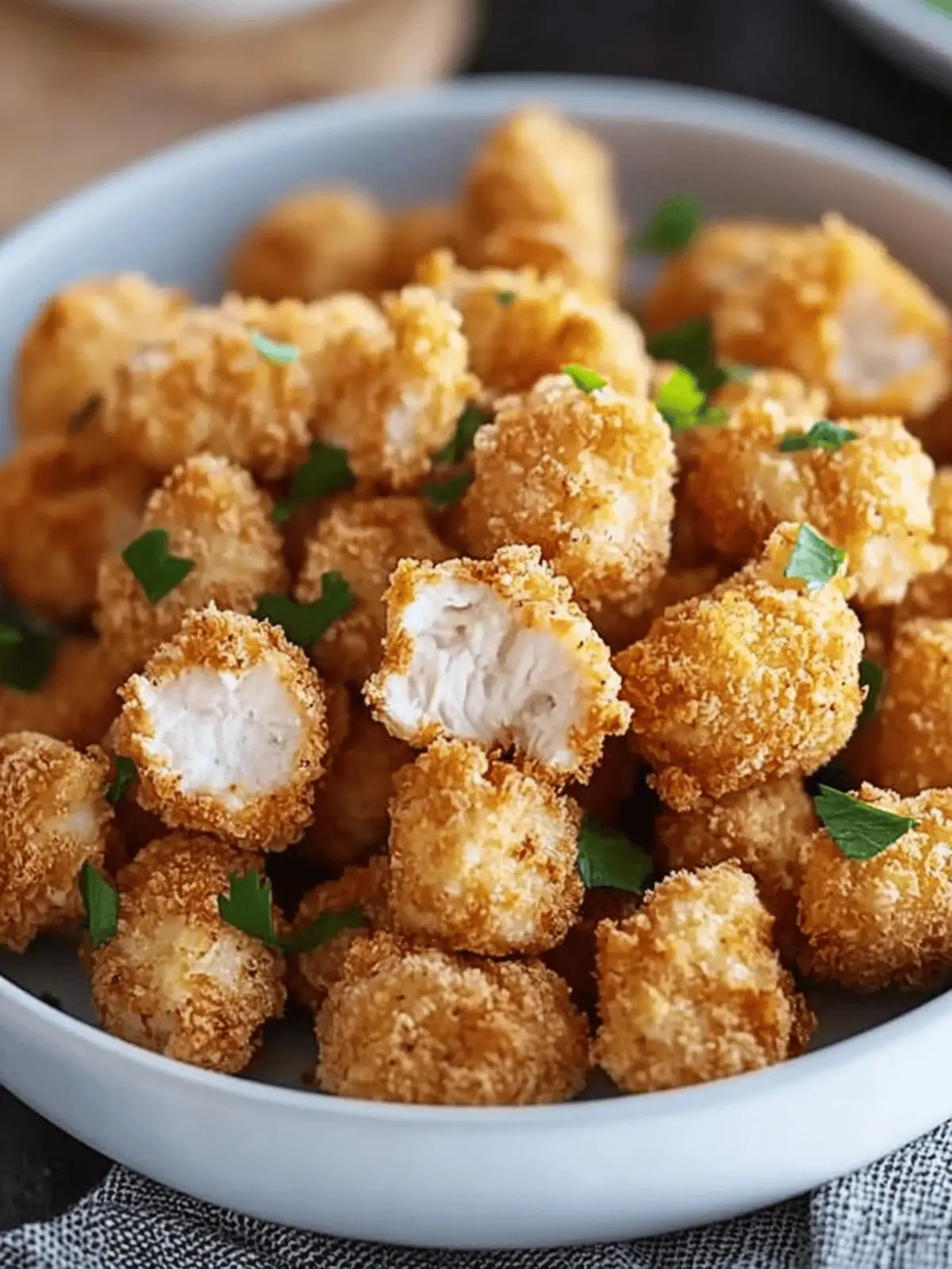 Crispy Air Fryer Popcorn Chicken