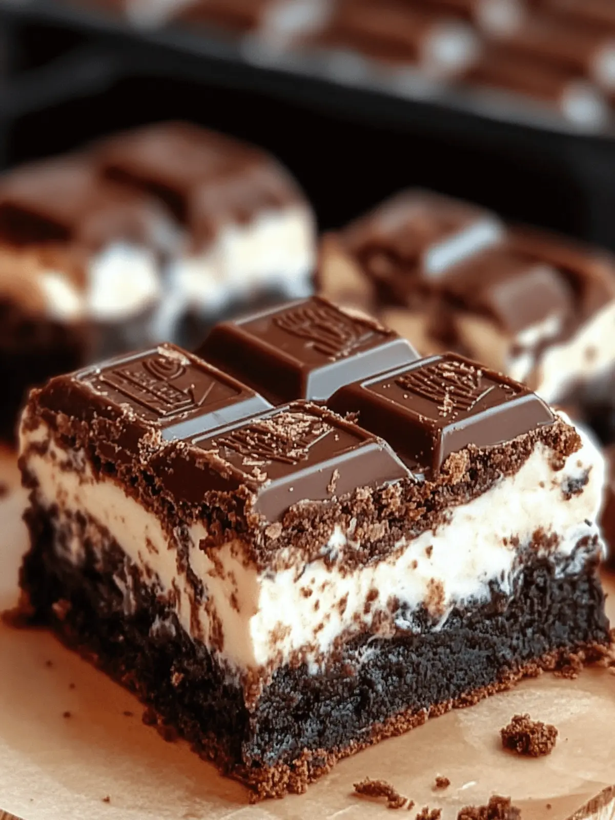 Kit Kat Cream Cheese Brownies