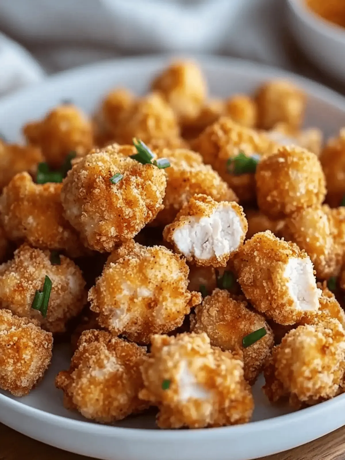 Crispy Air Fryer Popcorn Chicken
