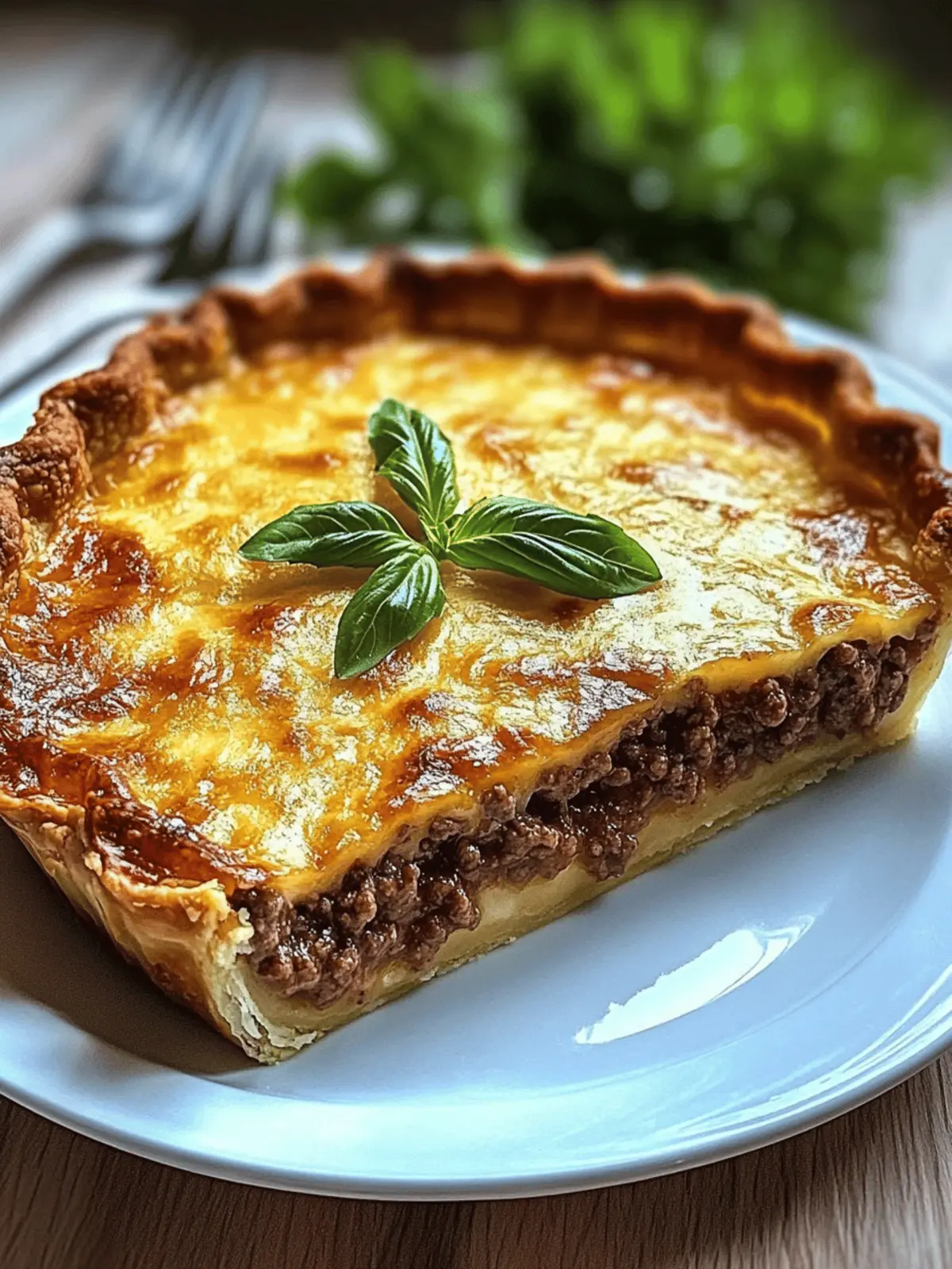 Keto Ground Beef Pie