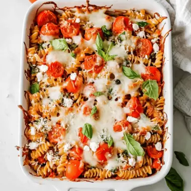 Healthy Rotini Pasta Bake
