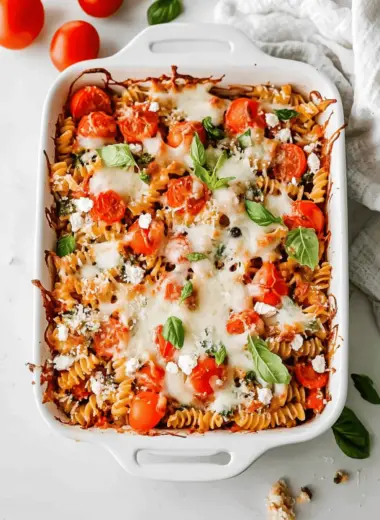 Healthy Rotini Pasta Bake