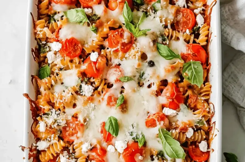 Healthy Rotini Pasta Bake