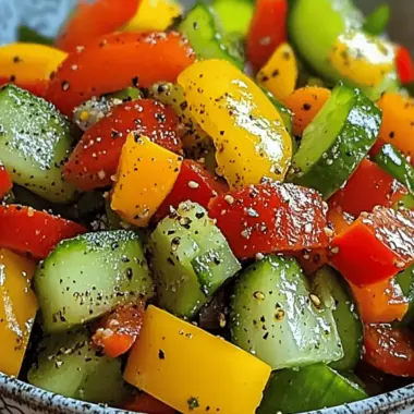 Cucumber Sweet Pepper Salad