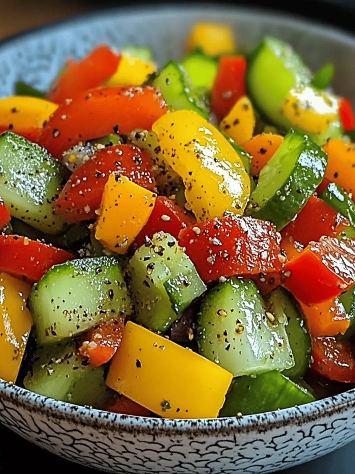 Cucumber Sweet Pepper Salad