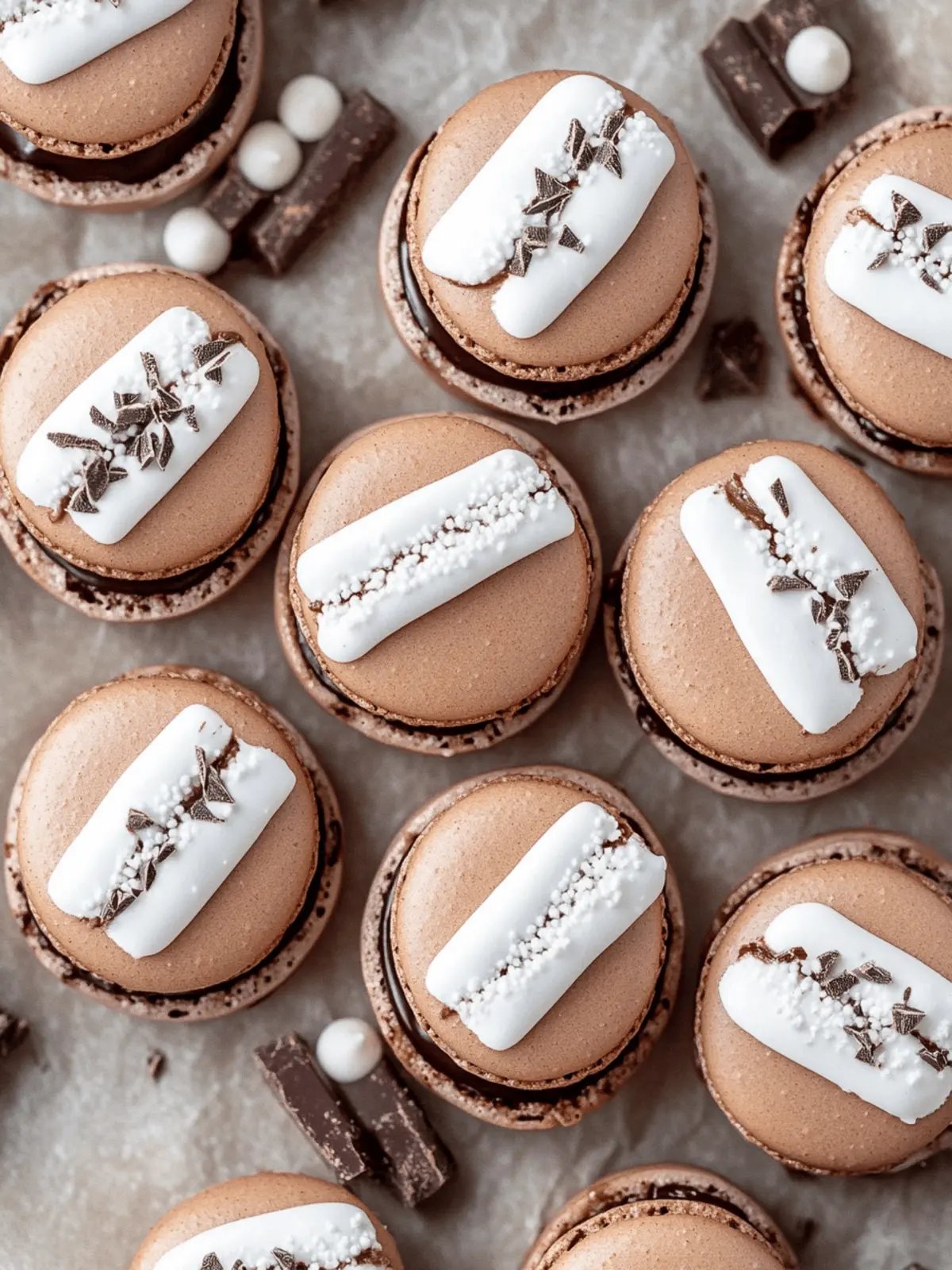 Hot Chocolate Macarons