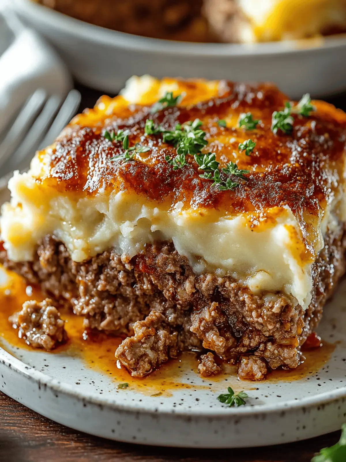 Meatloaf with Mashed Potatoes
