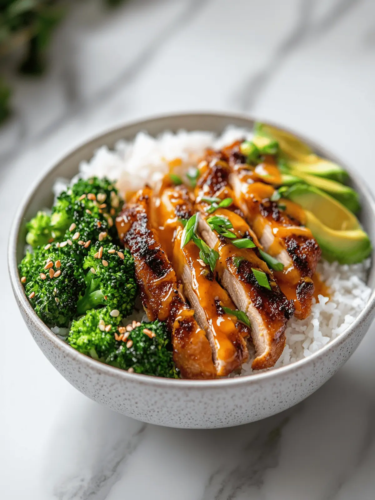 Sticky Chicken Bowls