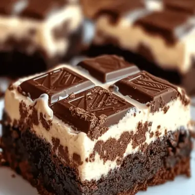 Kit Kat Cream Cheese Brownies