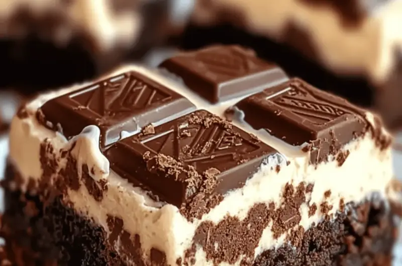 Kit Kat Cream Cheese Brownies