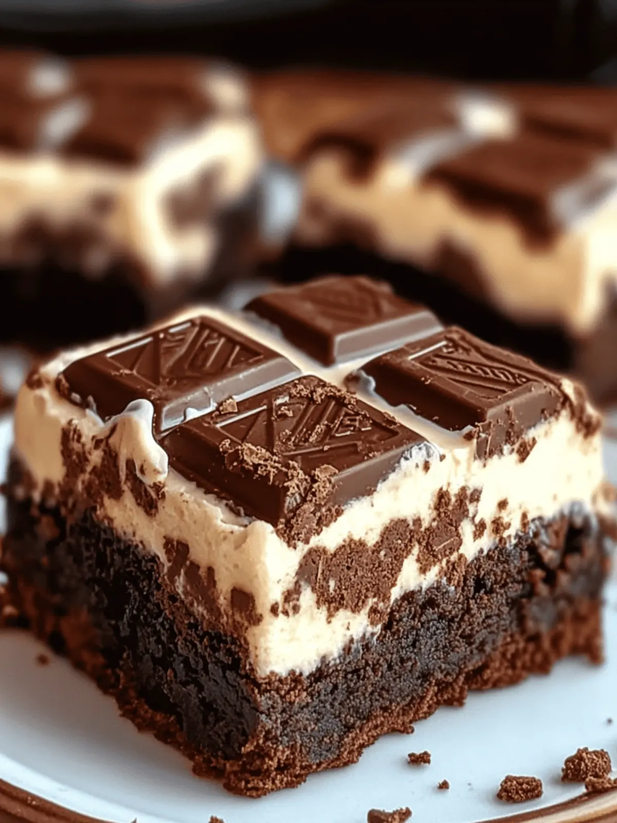 Kit Kat Cream Cheese Brownies