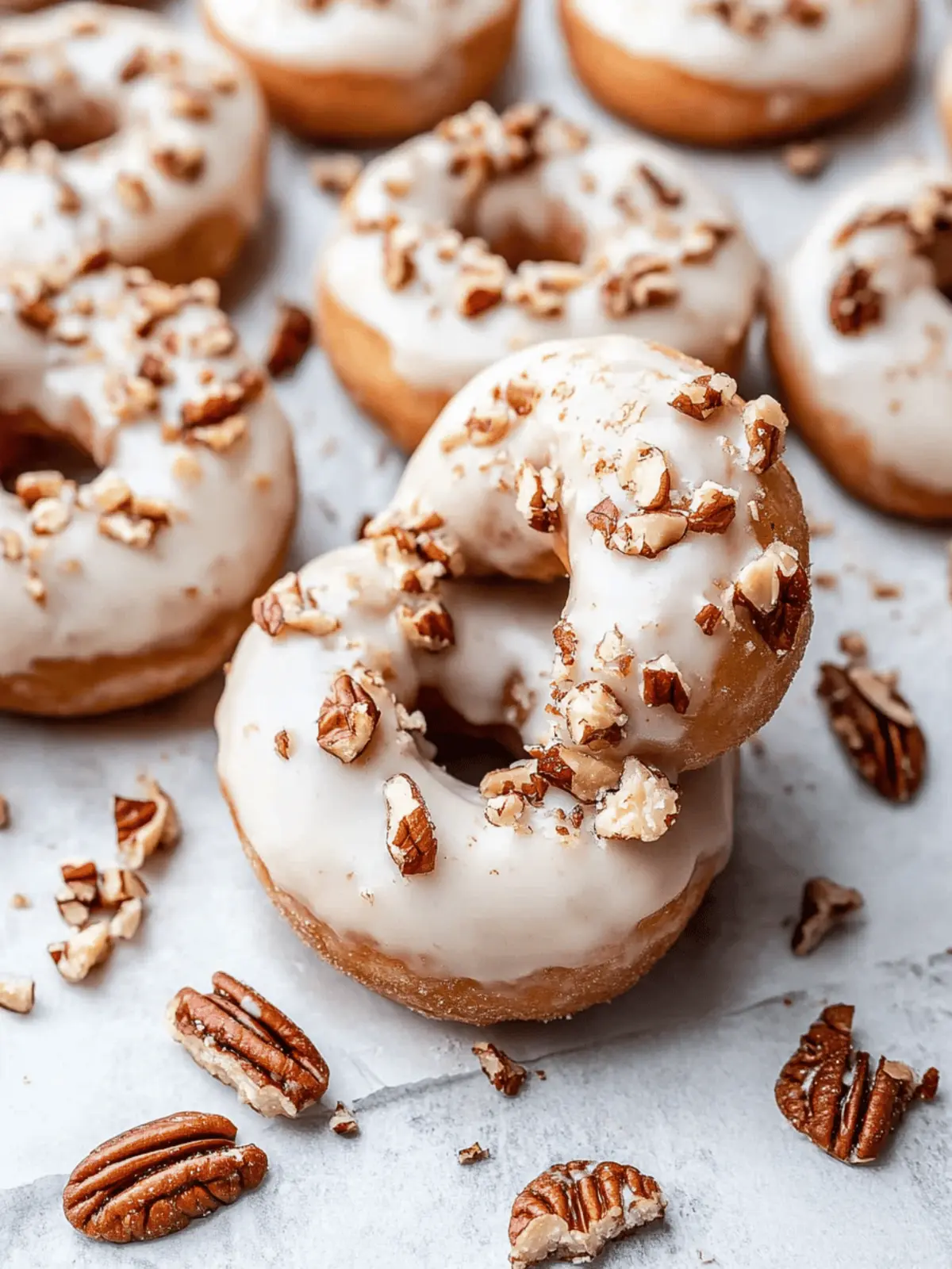 Brown Butter Maple Pecan Donuts