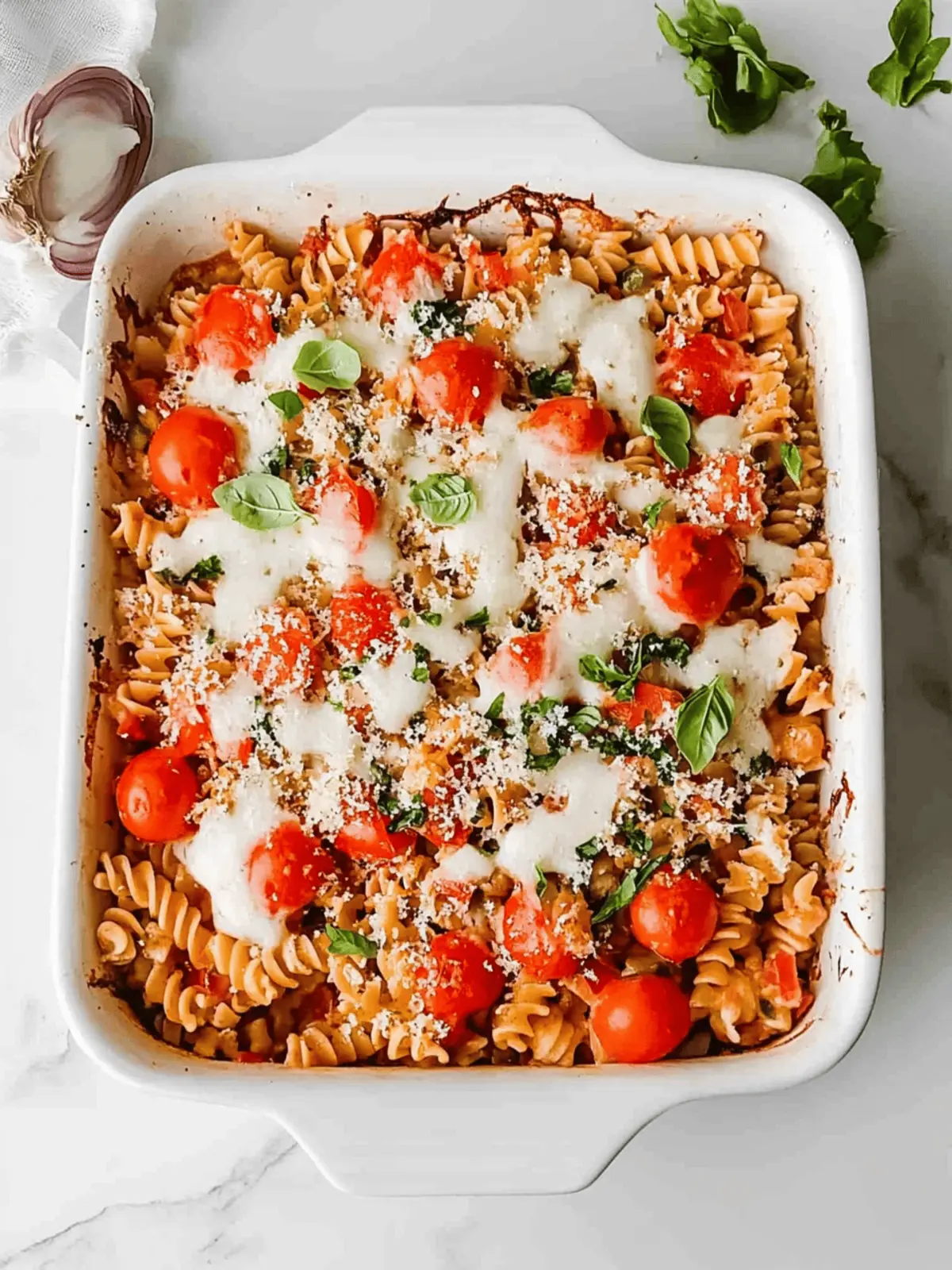 Healthy Rotini Pasta Bake