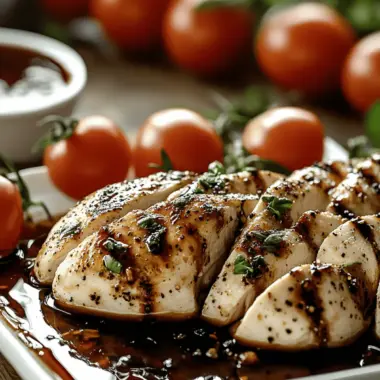 One Pan Balsamic Chicken and Veggies