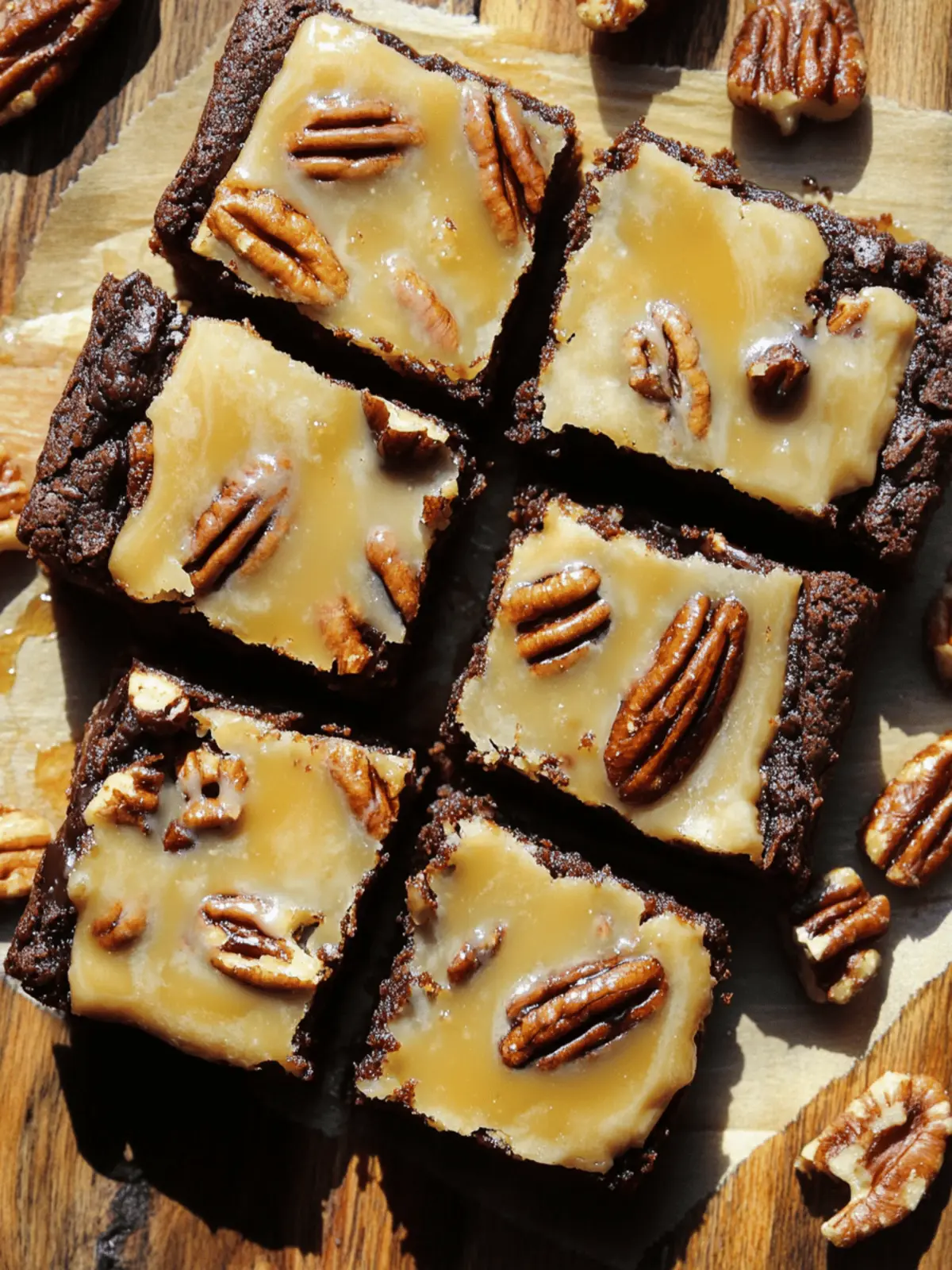 Fudgy Salted Caramel Pecan Brownies
