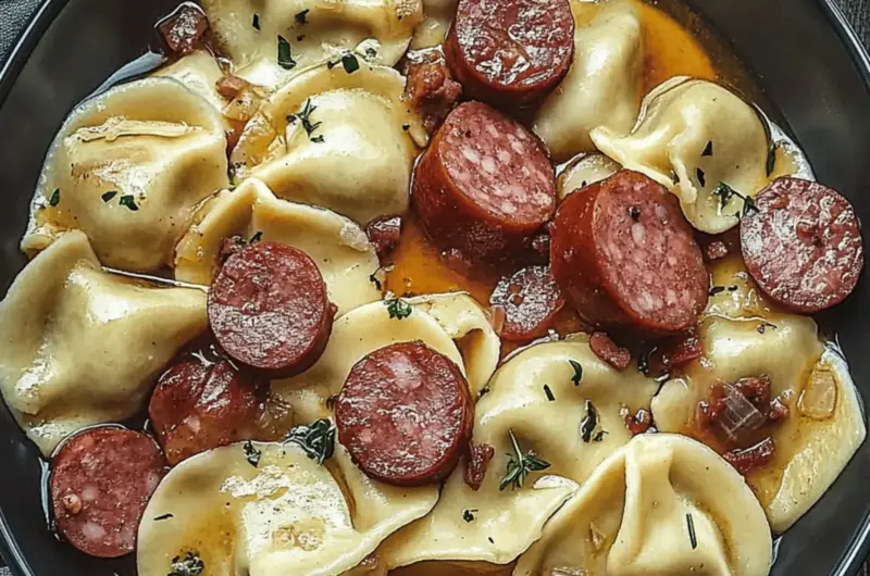 Pierogies and Kielbasa