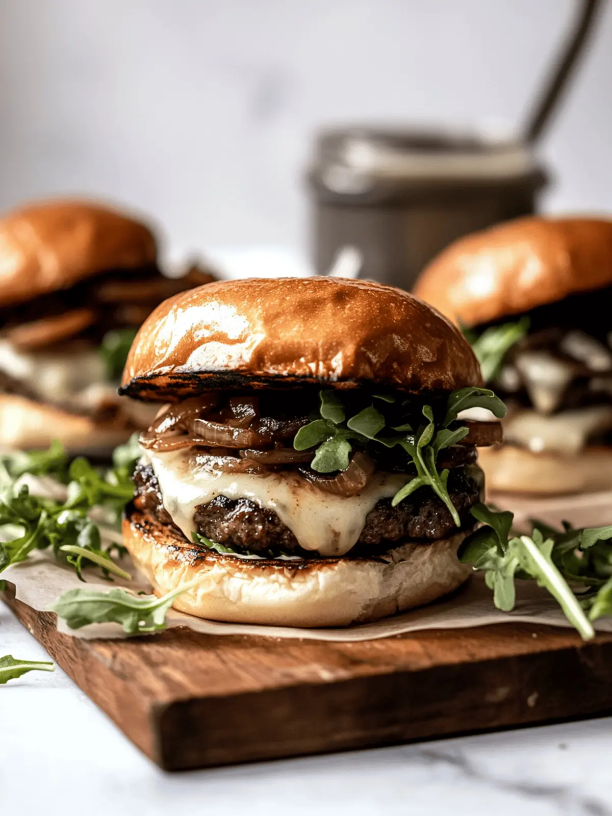 French Onion Soup Burger