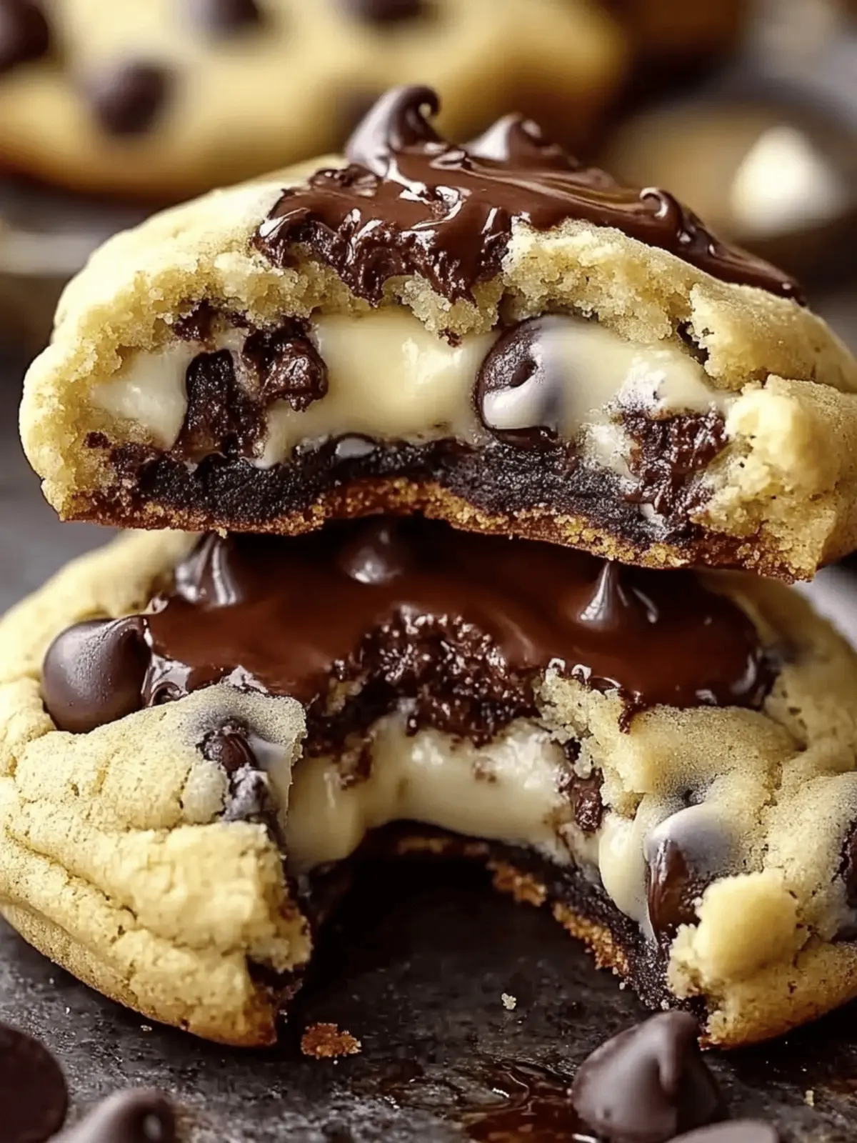 Cheesecake Stuffed Chocolate Chip Cookies