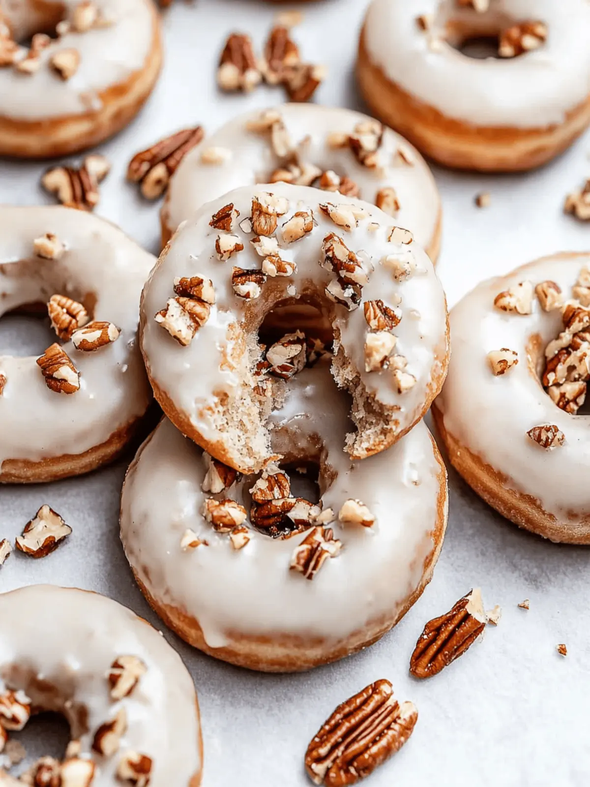 Brown Butter Maple Pecan Donuts
