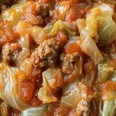 Slow Cooker Unstuffed Cabbage Rolls