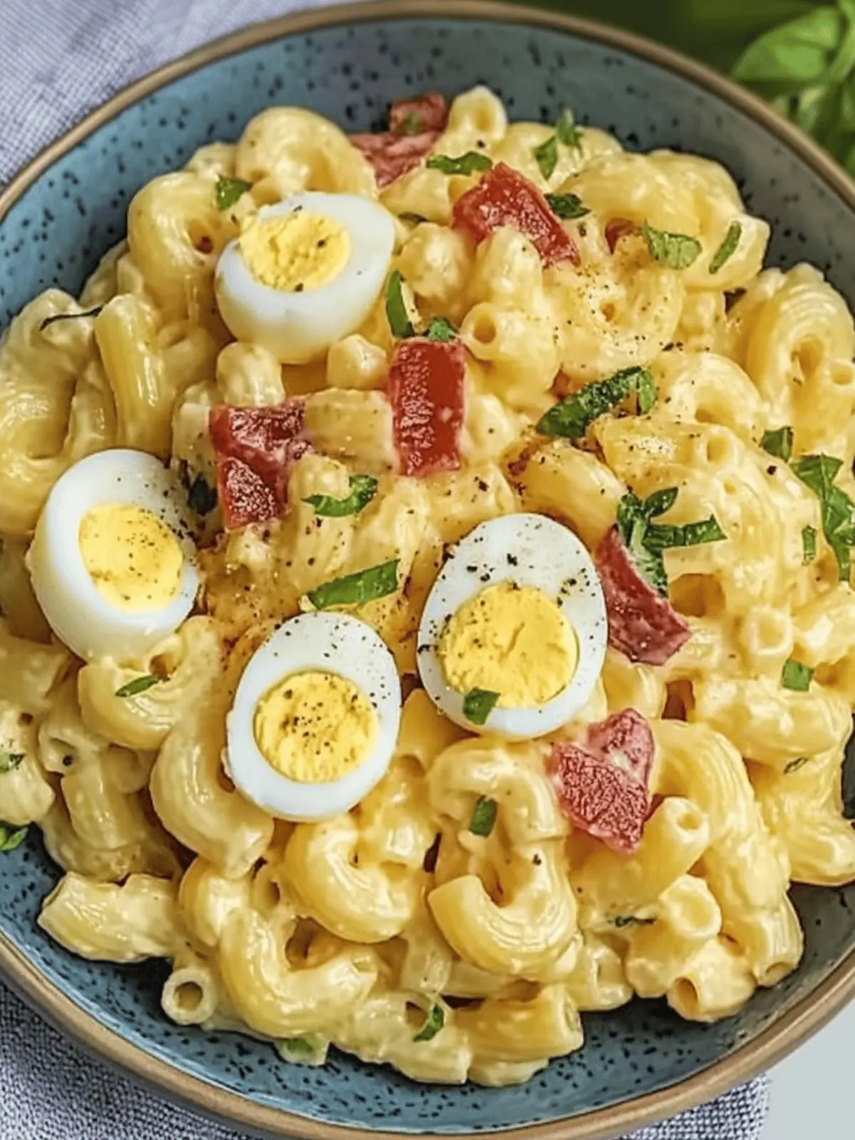 Deviled Egg Pasta Salad