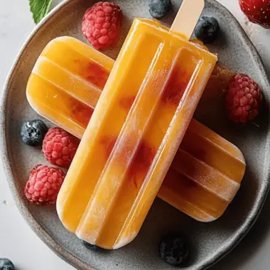 Mango Chile Ice Pops