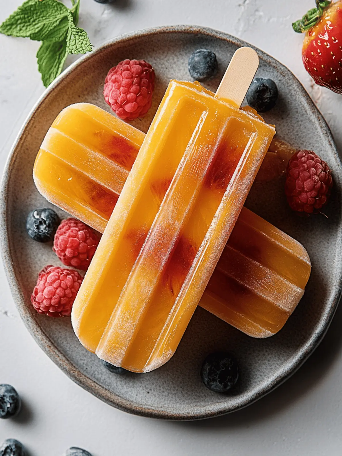 Mango Chile Ice Pops