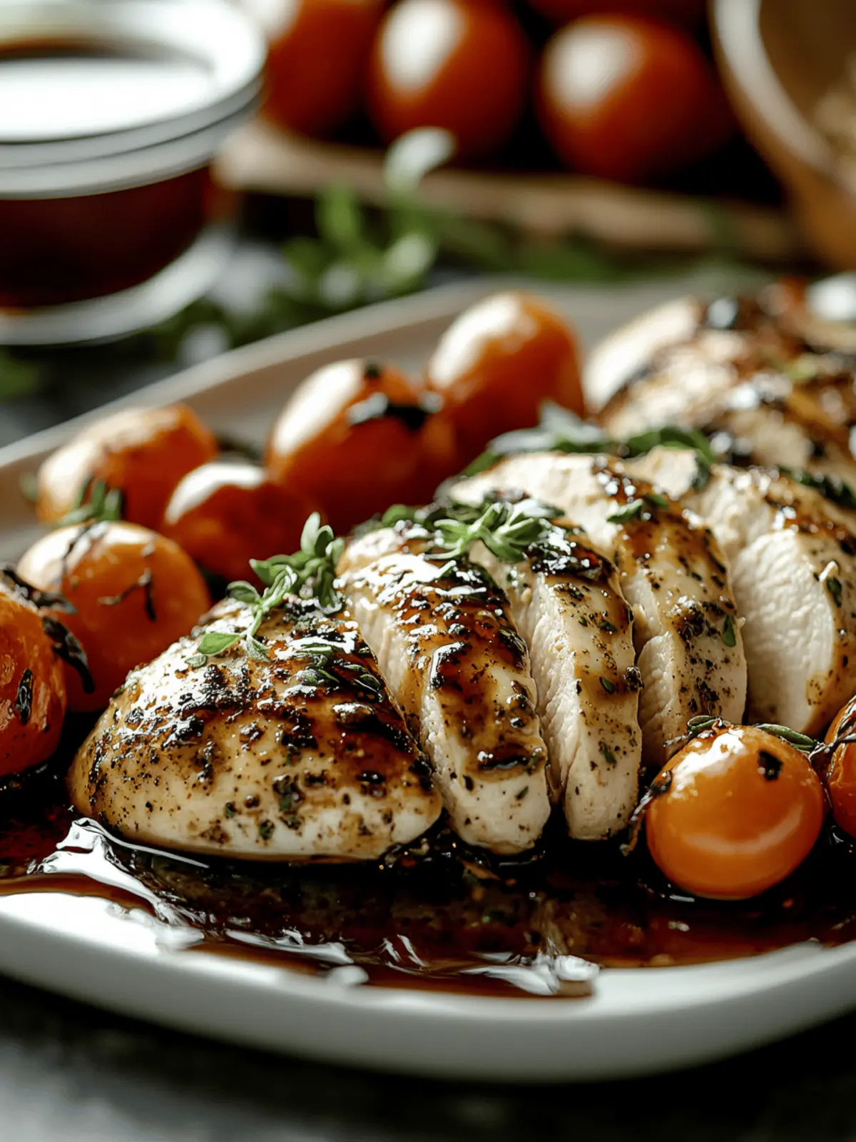 One Pan Balsamic Chicken and Veggies