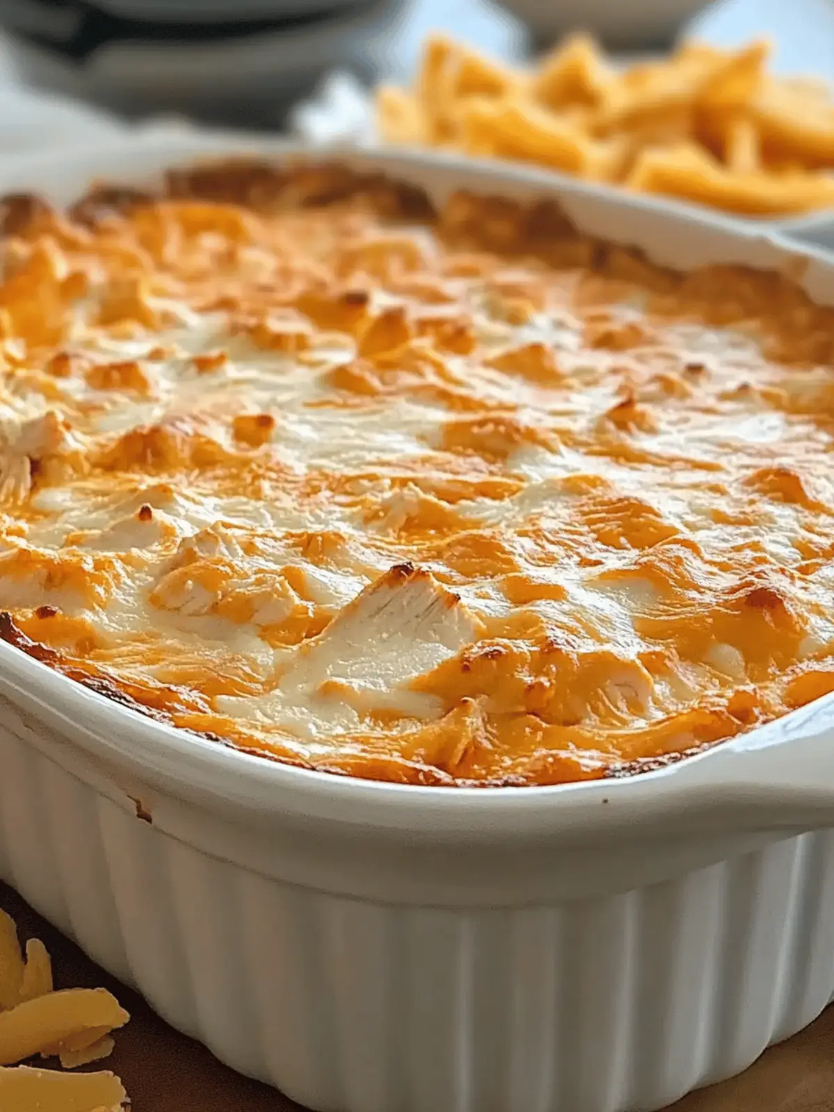 High Protein Buffalo Chicken Dip
