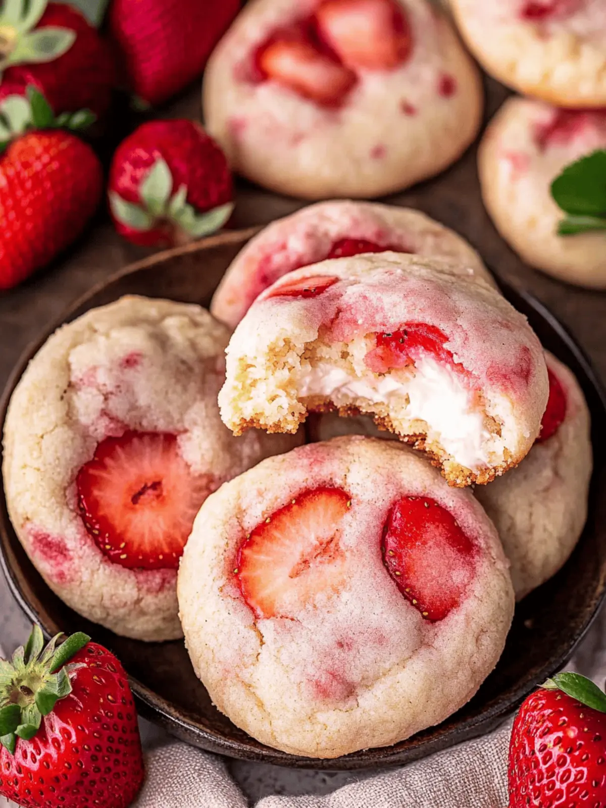 Strawberry Cheesecake Cookies
