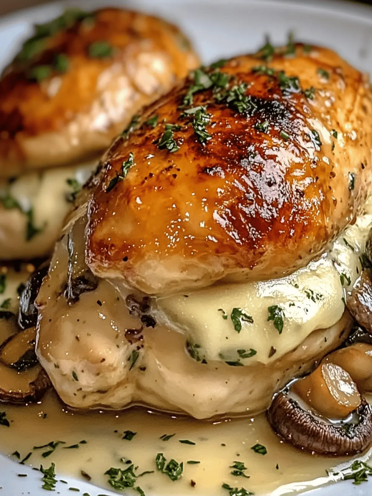 Mushroom Stuffed Chicken